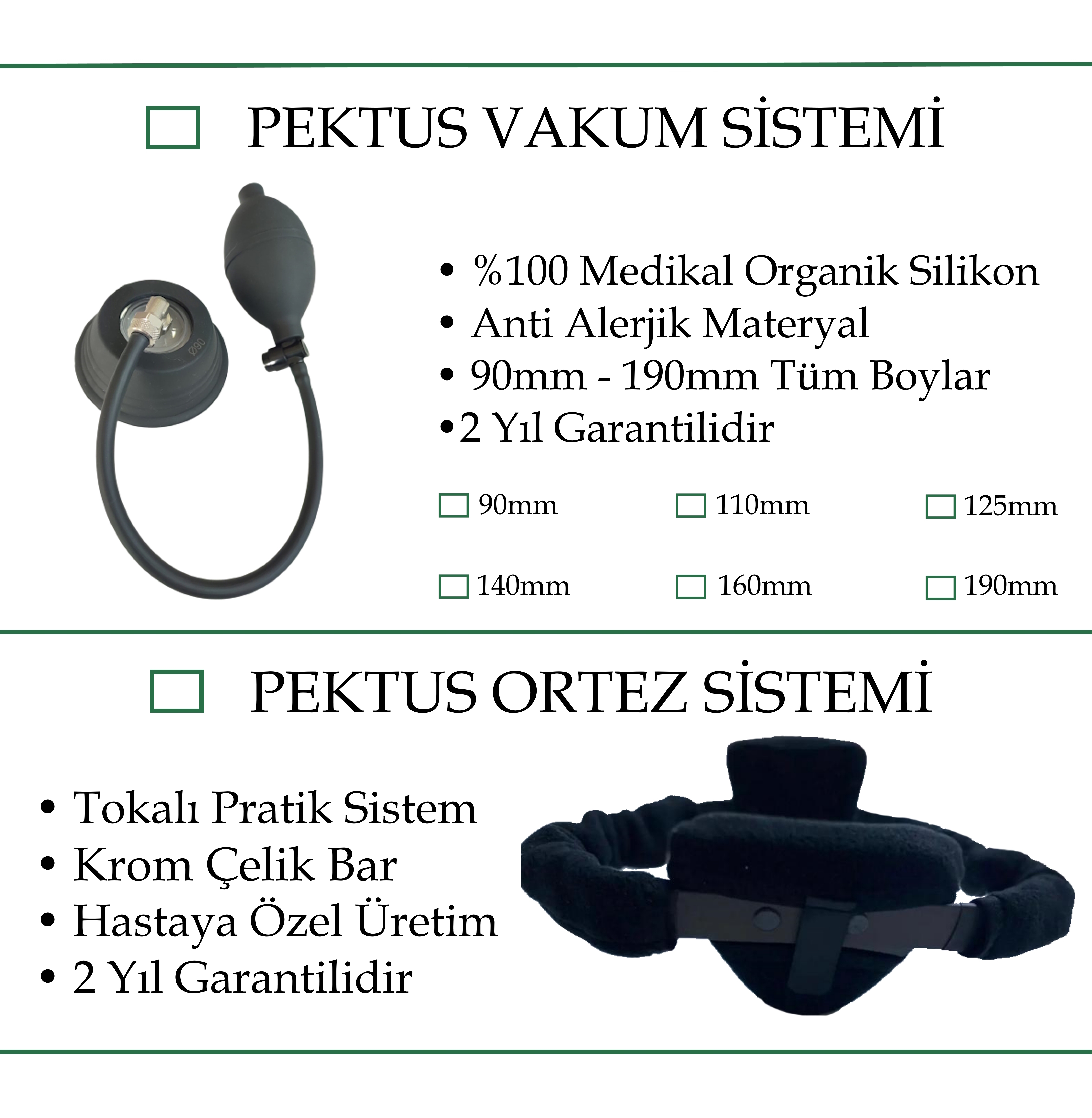 Pektus Hastalıkları Tedavi Ürünleri Satış ve Klinik Destek